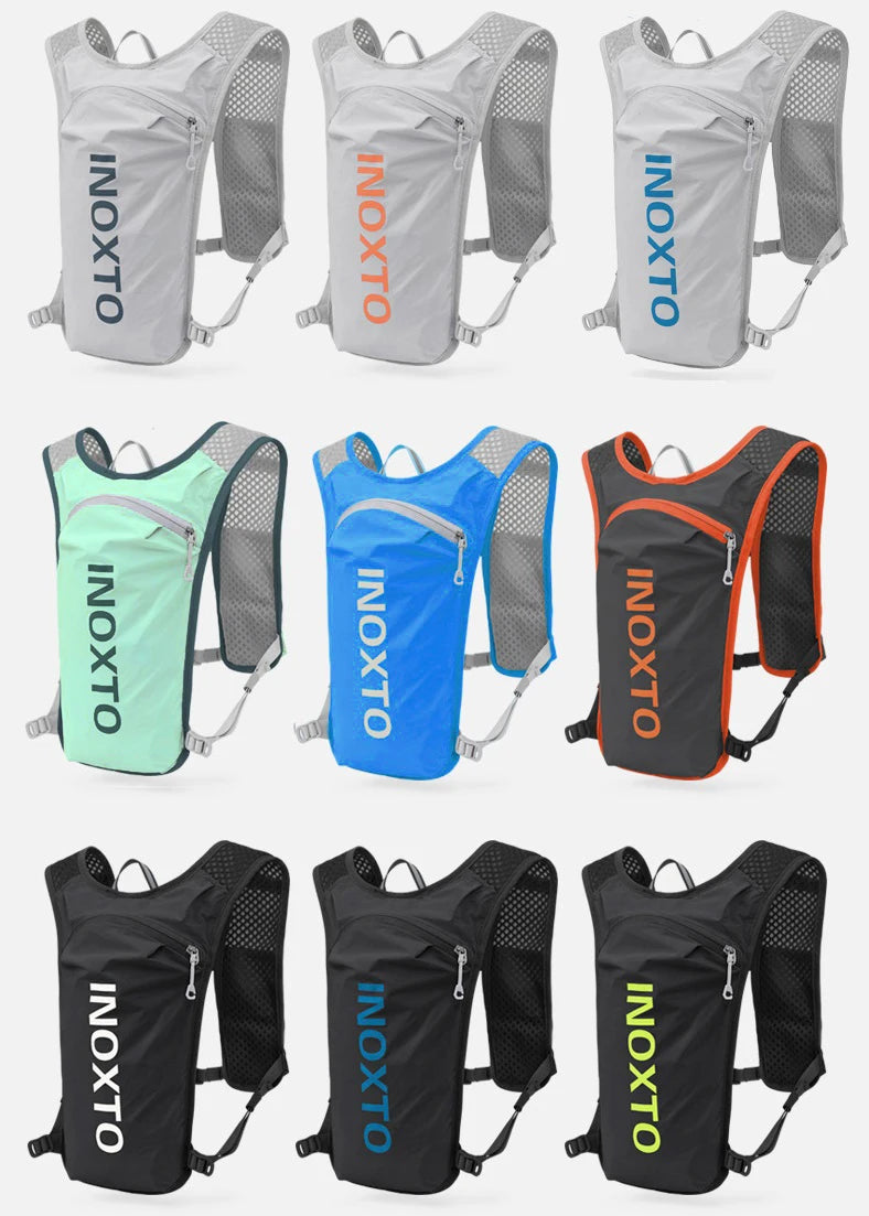 INOXTO 5L Breathable Hydration Vest - Lightweight Running & Cycling Backpack for E-Bike, Trail & Marathon