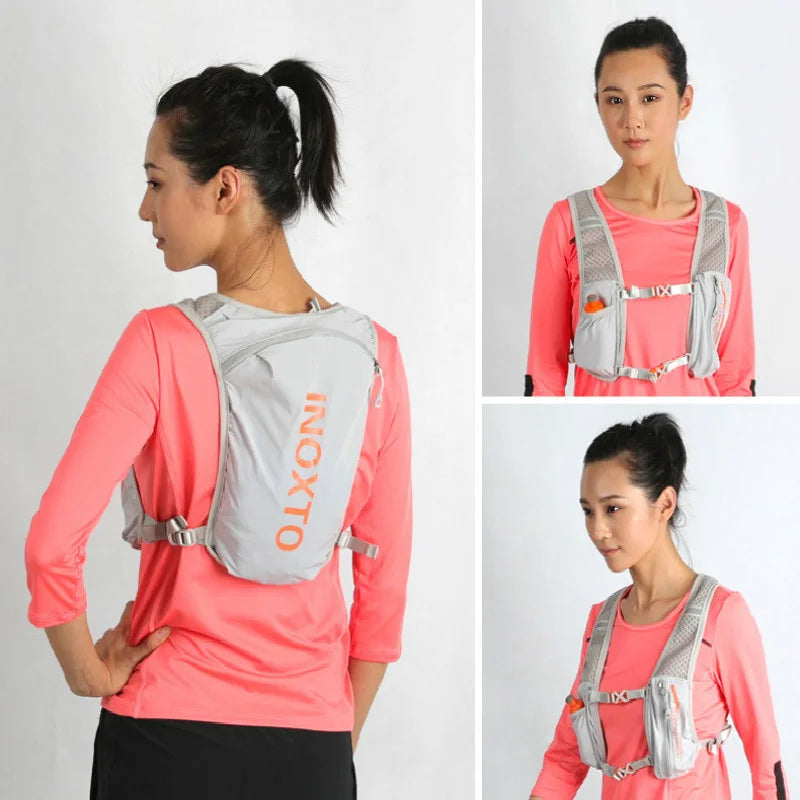 INOXTO 5L Breathable Hydration Vest - Lightweight Running & Cycling Backpack for E-Bike, Trail & Marathon
